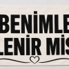 Benimle Evlenir misin? Kumaş Yazısı