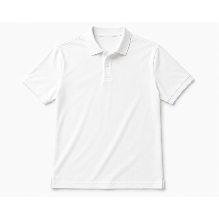 Unisex Polo Yaka Baskısız Tişört