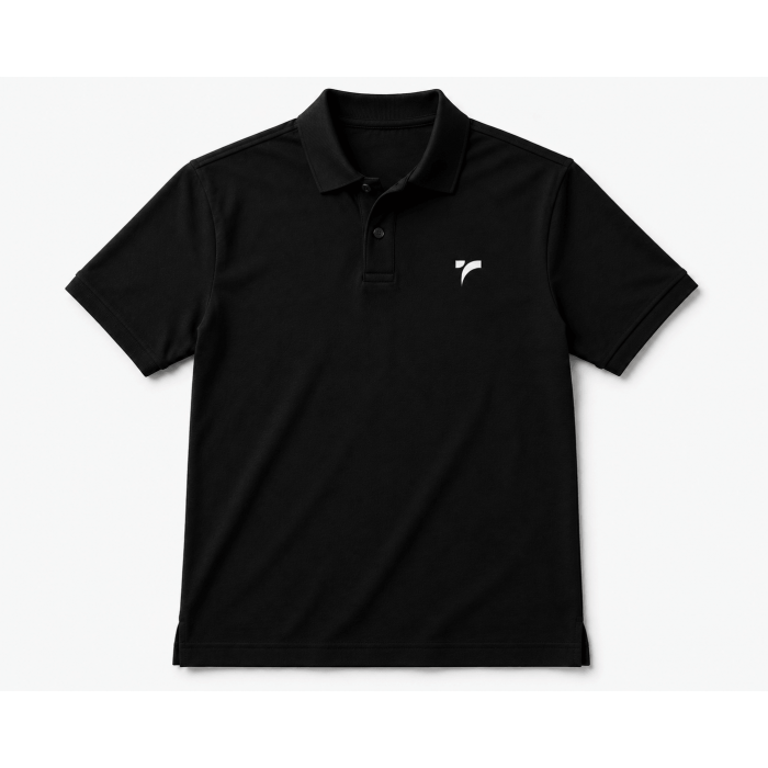 Unisex Polo Yaka Logo Baskılı Tişört