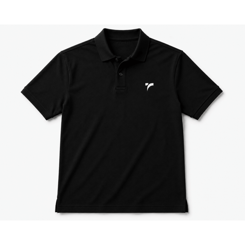 Unisex Polo Yaka Logo Baskılı Tişört